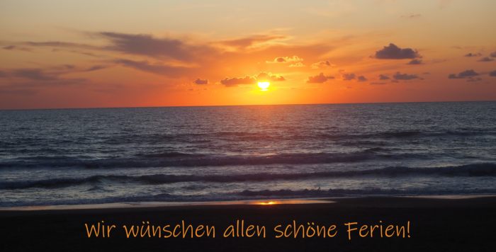 Wir w&uuml;nschen allen sch&ouml;ne Ferien!